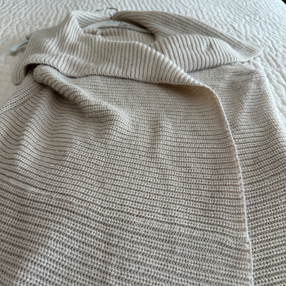 Chico's Cream Cowl Neck Sweater Vest - Picture 5 of 6